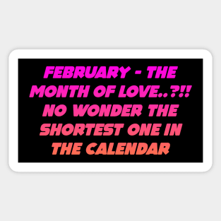 February quote Sticker